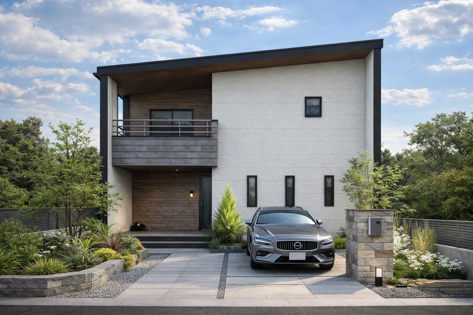 シンプルの中にオシャレ感漂う家