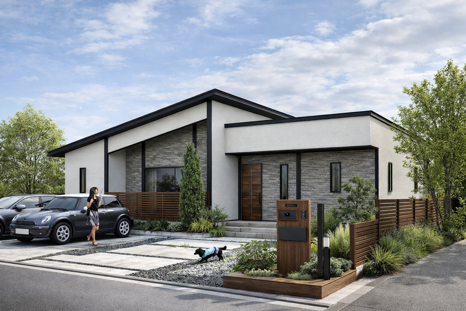 勾配天井がある家