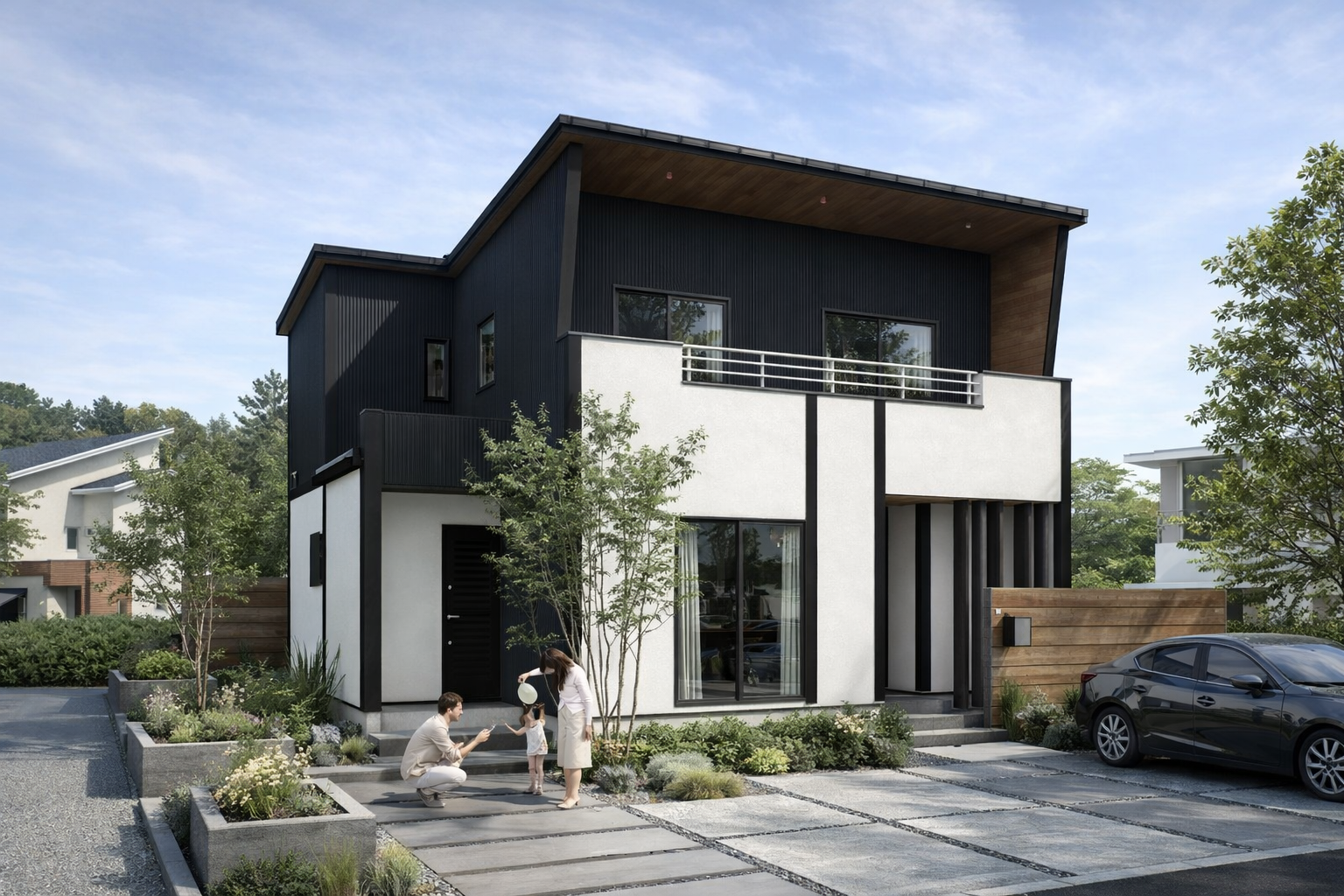 スタイリッシュに男前な家