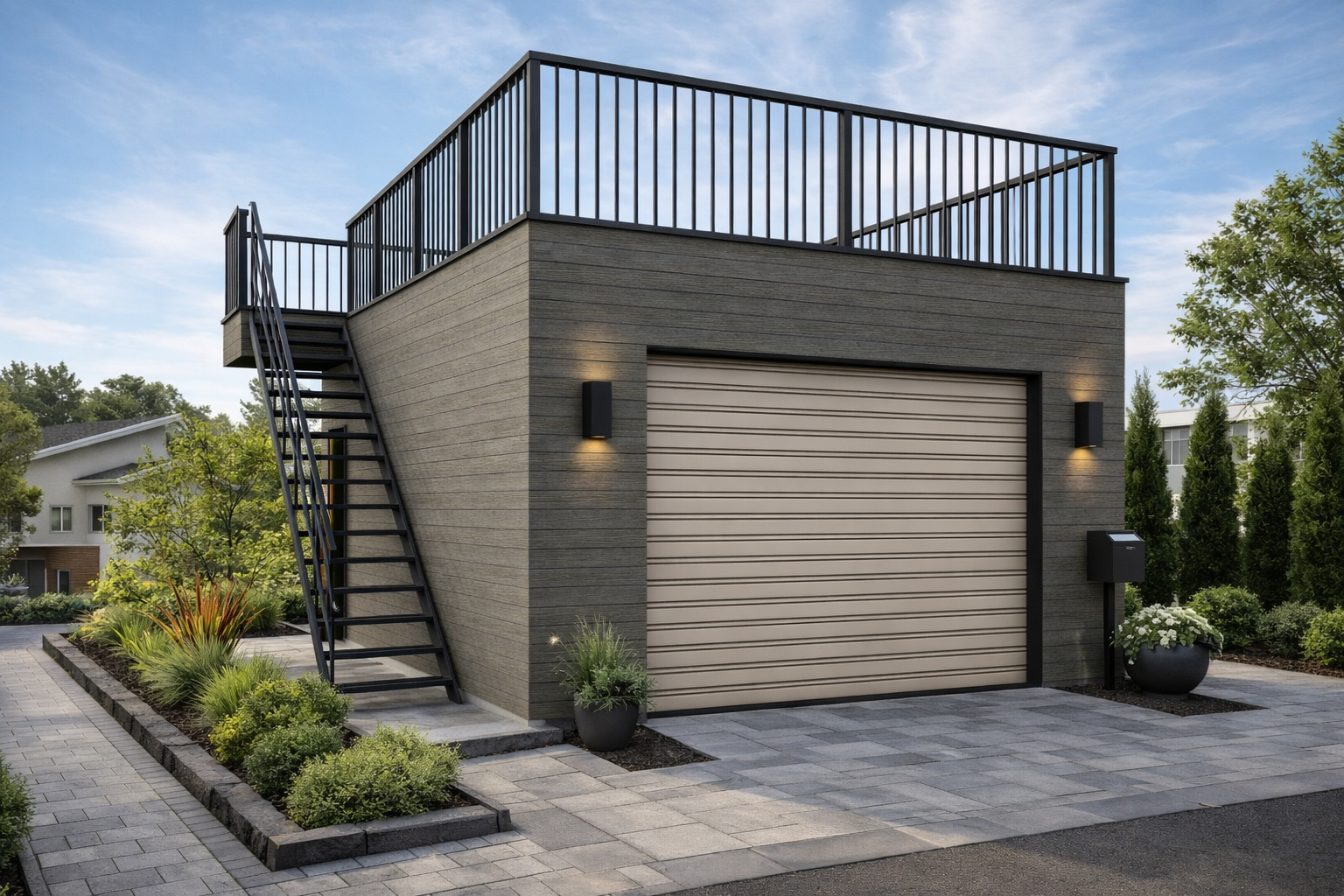 屋上付の別邸ガレージで休日を アイキャッチ画像